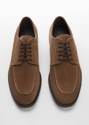 MANGO MAN Lace-Up Shoes in Brown