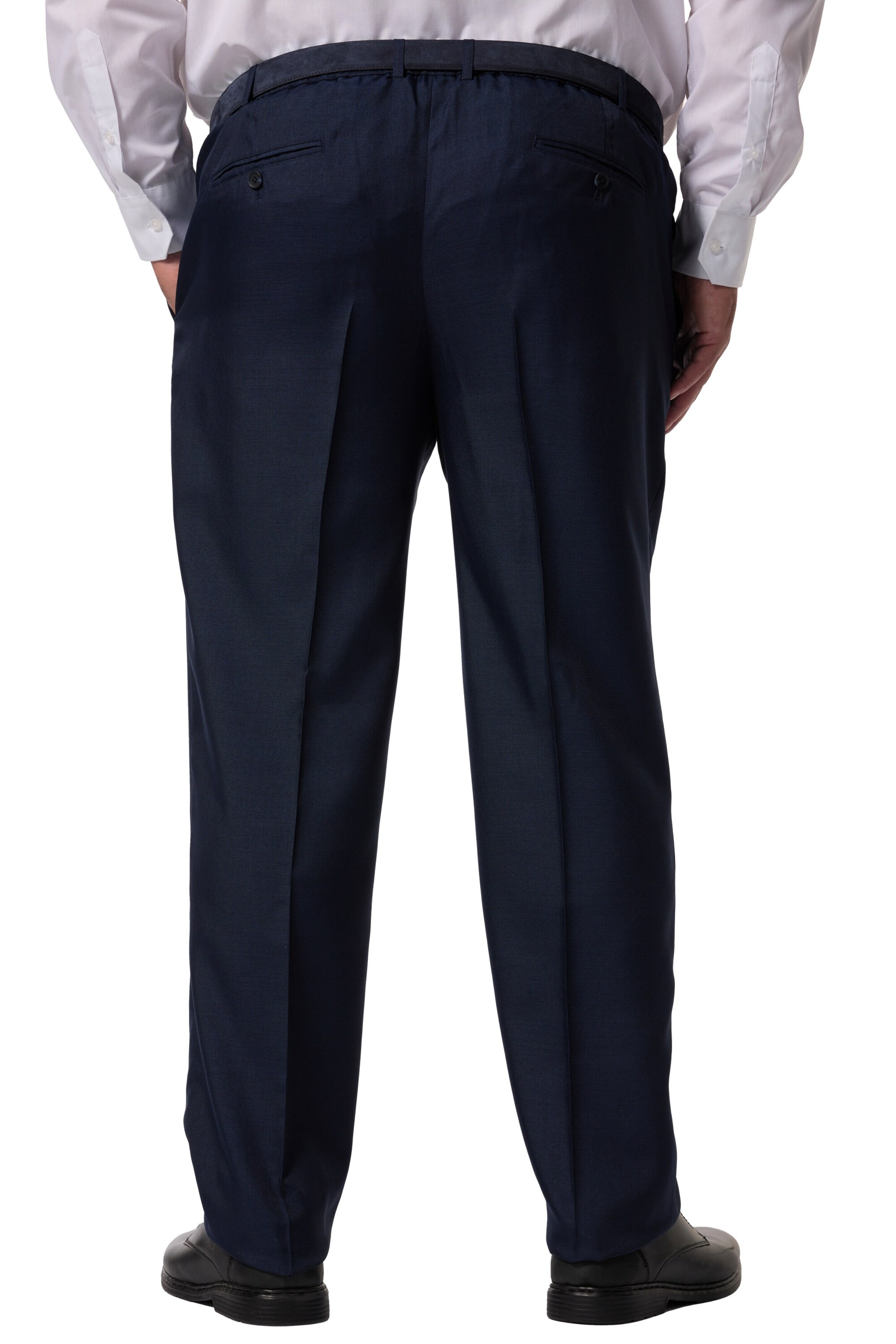 Men Plus Regular Trousers in Blue