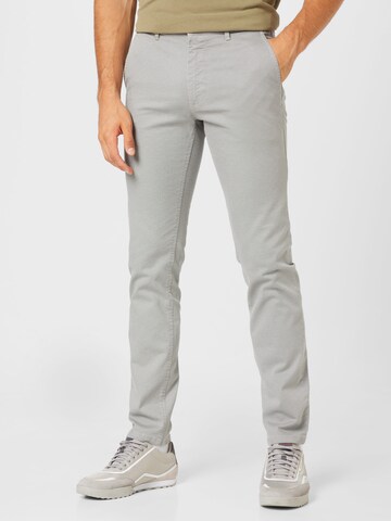 BOSS Slimfit Chino kalhoty – šedá: přední strana
