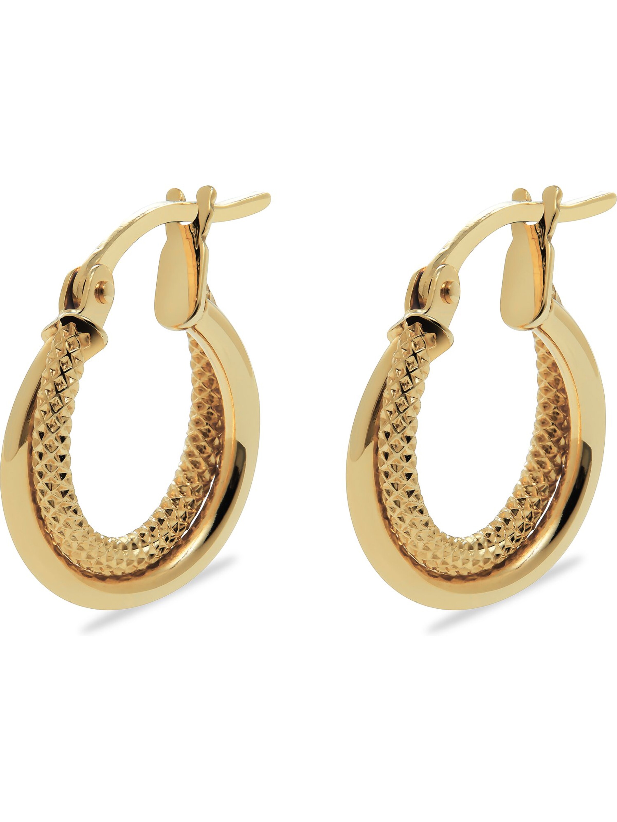 CHRIST Ohrringe in Gelb: Vorderseite