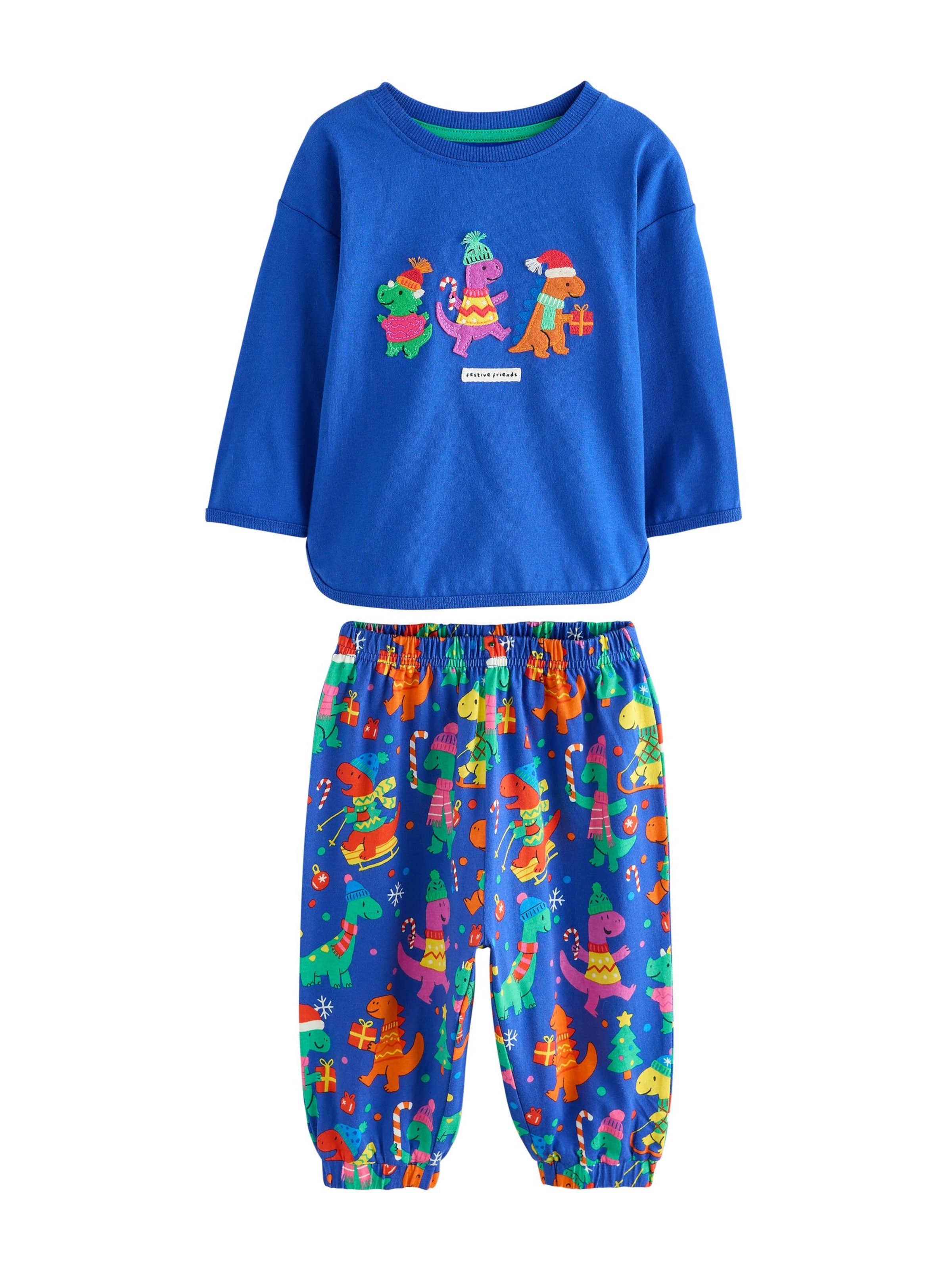 Next - Pijama en azul: frente