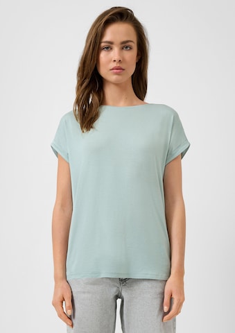 T-shirt QS en bleu : devant