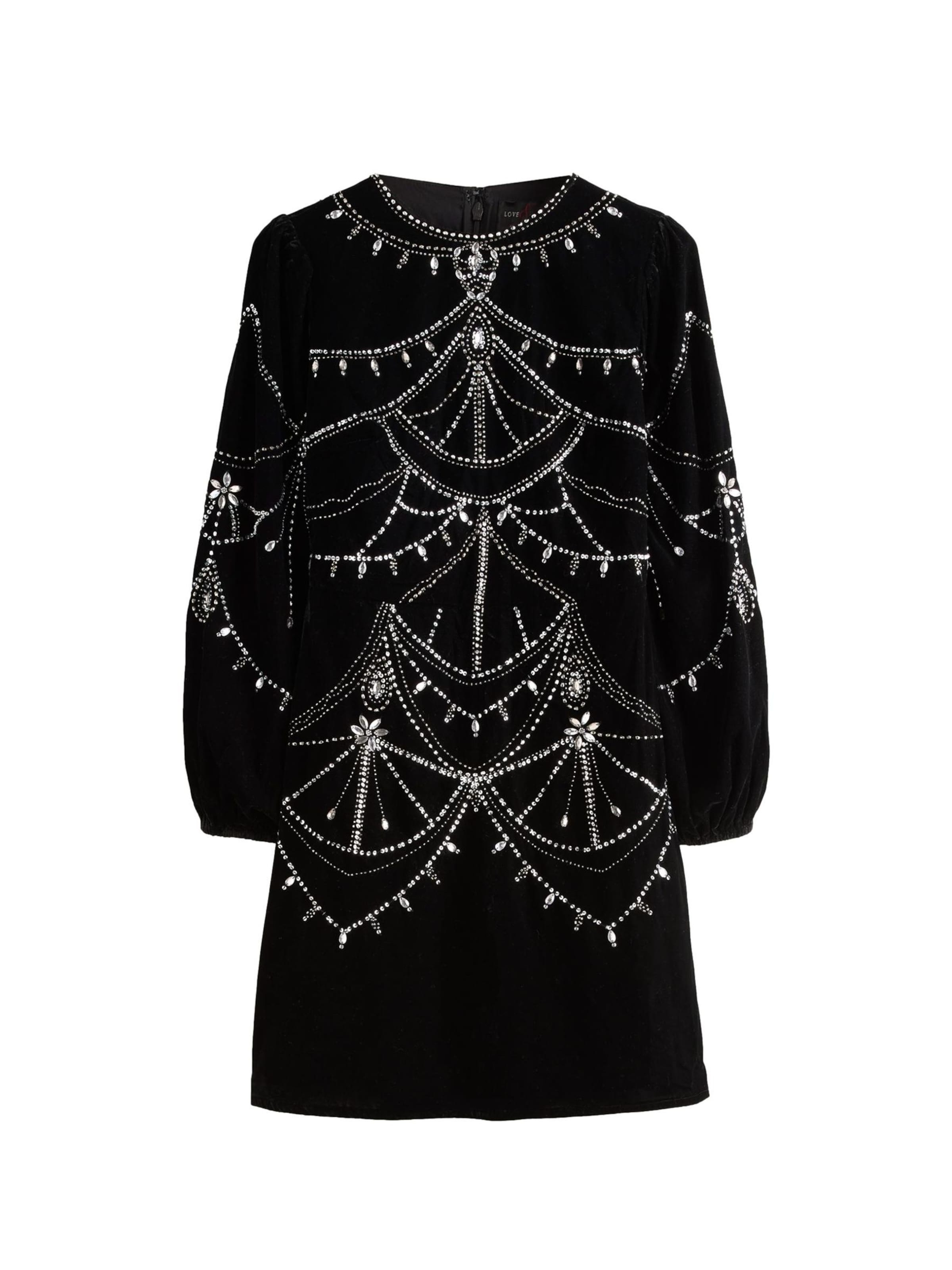 love & roses Dress in Black: front