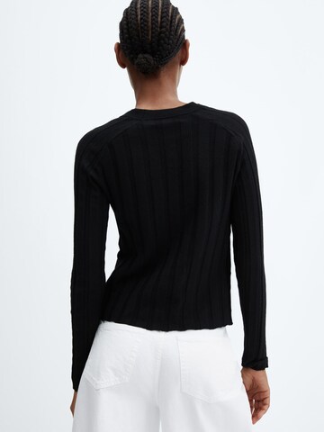 MANGO Knit Cardigan 'FLURRY' in Black