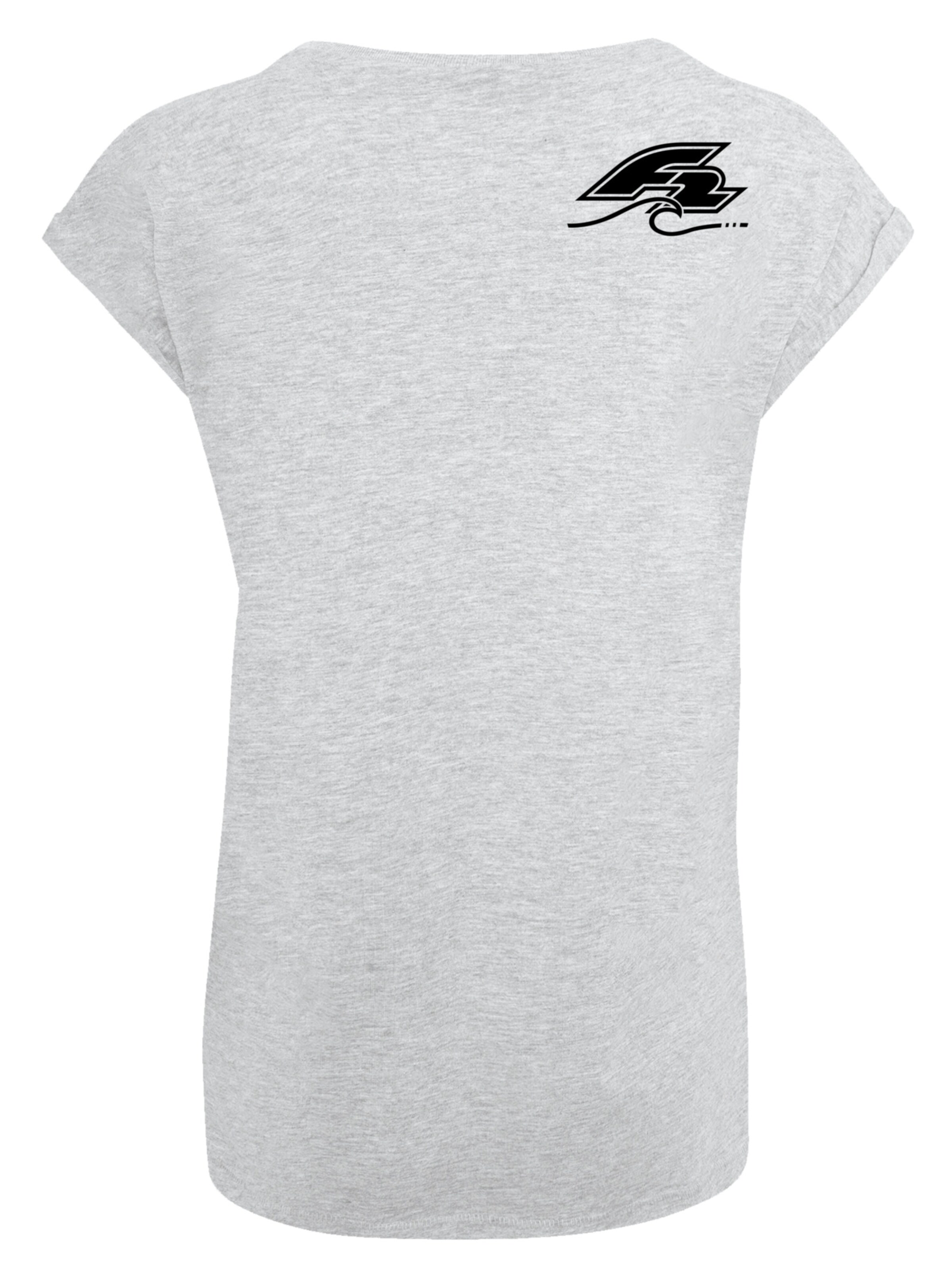 F2 Shirt 'F2 Beach Vibes Sommer Style' in Grey
