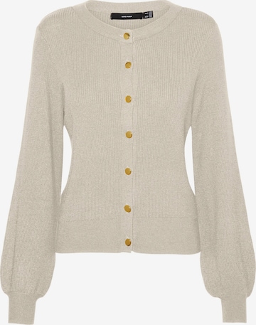 VERO MODA Gebreid vest 'CLAUDINE' in Beige: voorkant