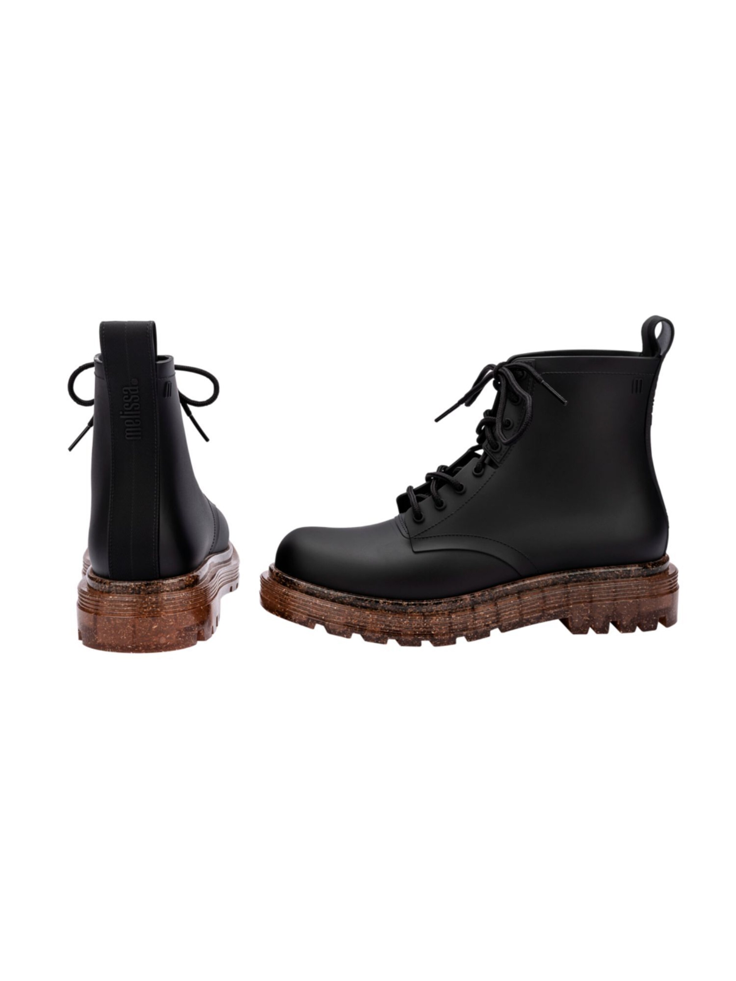 MELISSA Schnürstiefelette 'Coturno' in Schwarz