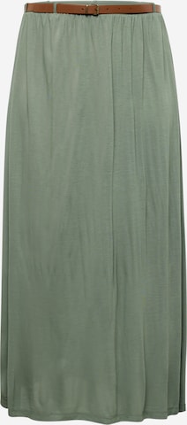 Vero Moda Curve Rok 'LINN' in Groen: voorkant