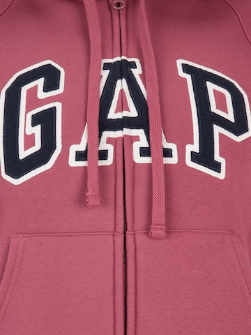 Gap Petite Zip-Up Hoodie 'HERITAGE' in Pink