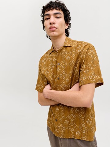 JACK & JONES Comfort fit Overhemd in Geel