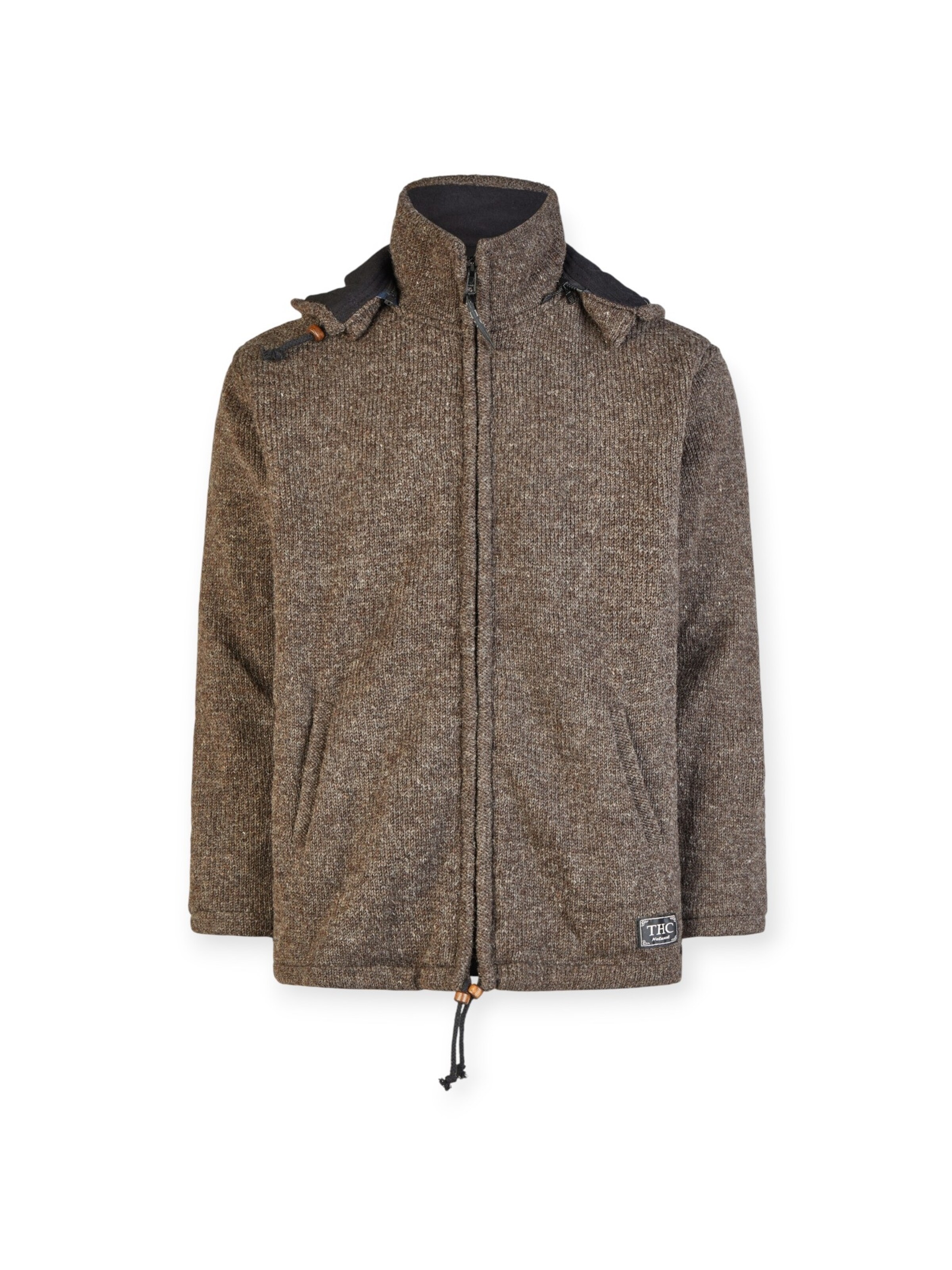 THC Natural Line Strickjacke '856'‌‌‌‌‌‌‌‌ in Braun: Vorderseite