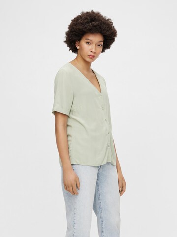 PIECES - Blusa 'Cecilie' en verde: frente