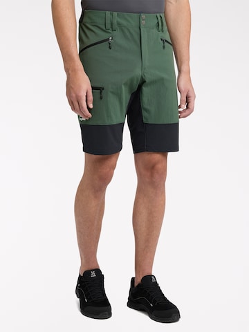 Haglöfs Regular Outdoor Pants in Green: front