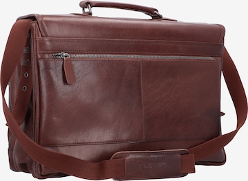 Plevier Document Bag in Brown