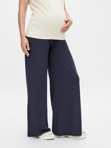 MAMALICIOUS Loose fit Pants 'Petra' in Blue: front