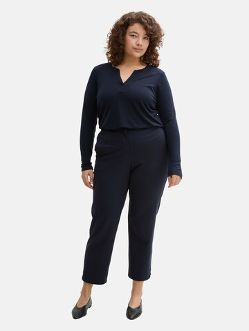 Tom Tailor Women + Shirt in Blauw
