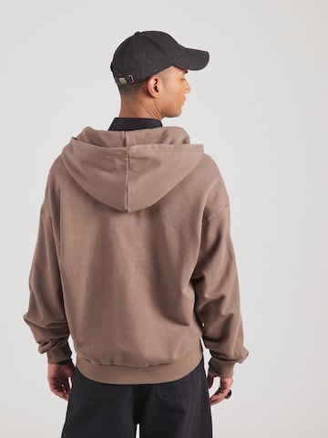 ADIDAS ORIGINALS Zip-Up Hoodie 'Premium Essentials' in Brown