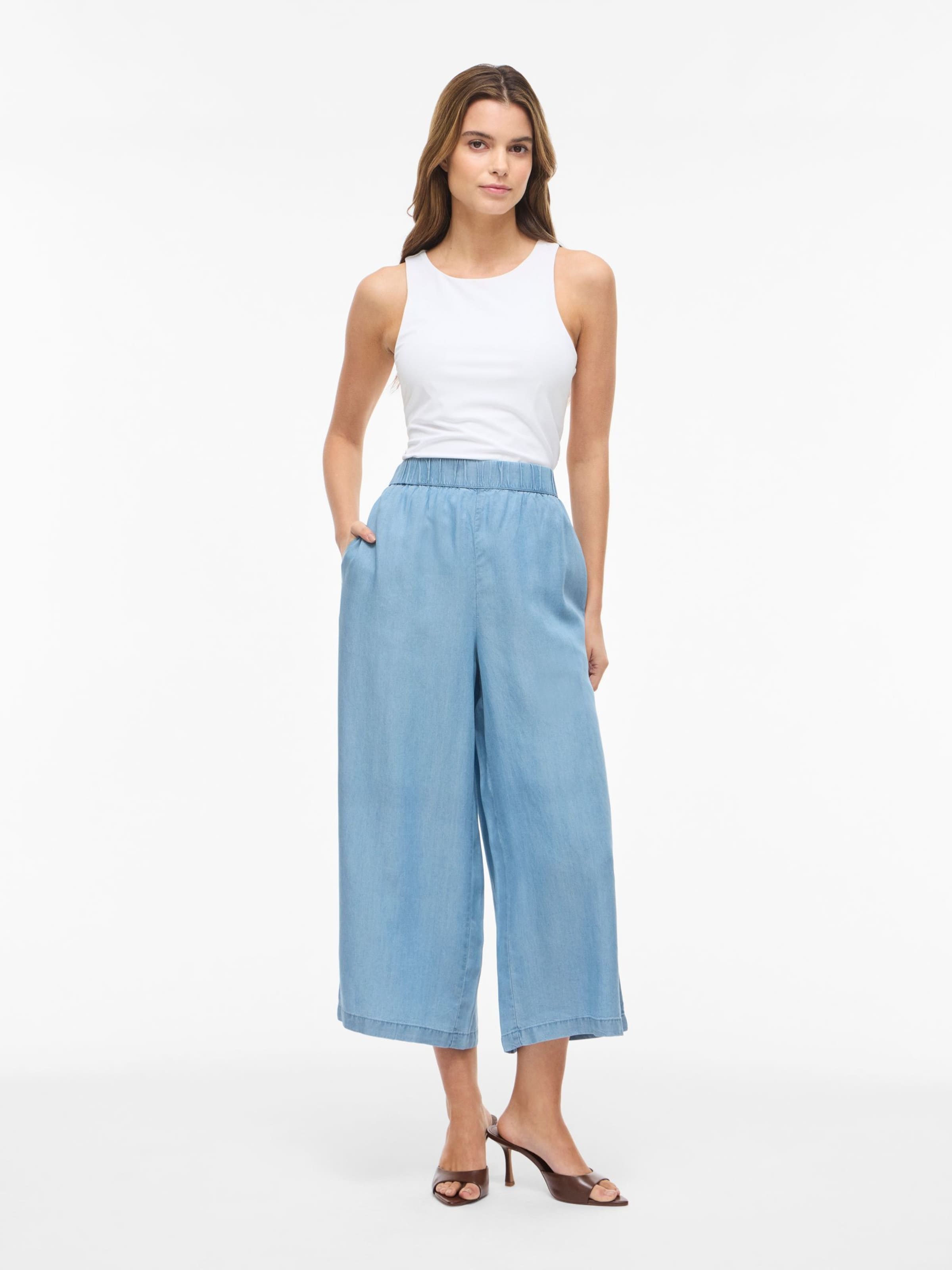 Wide leg Pantaloni 'VITEA' di VILA in blu: frontale