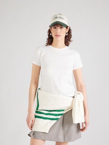 T-shirt 'ESSENTIAL' Superdry & Co en blanc : devant