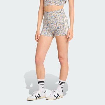 ADIDAS ORIGINALS Skinny Leggings 'Adidas Originals x Liberty London' in Wit: voorkant