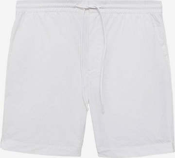 MANGO MAN Regular Pants 'moon' in White: front