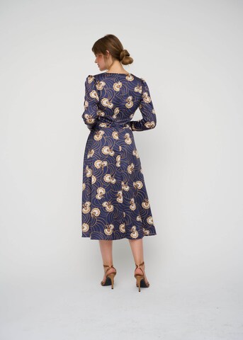 Robe de cocktail KLEO en bleu