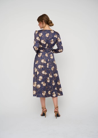 Robe de cocktail KLEO en bleu