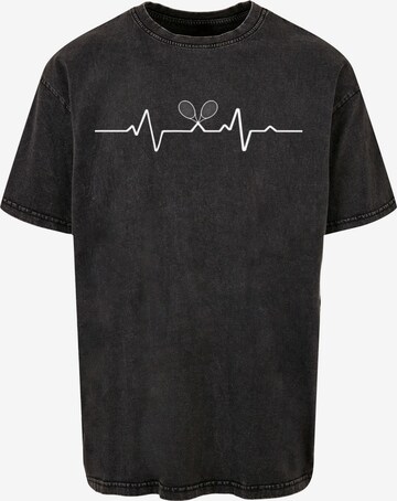 T-Shirt 'Tennis Beats' Merchcode en noir : devant