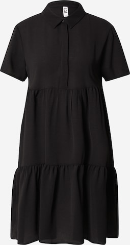 JDY - Vestido camisero en negro: frente