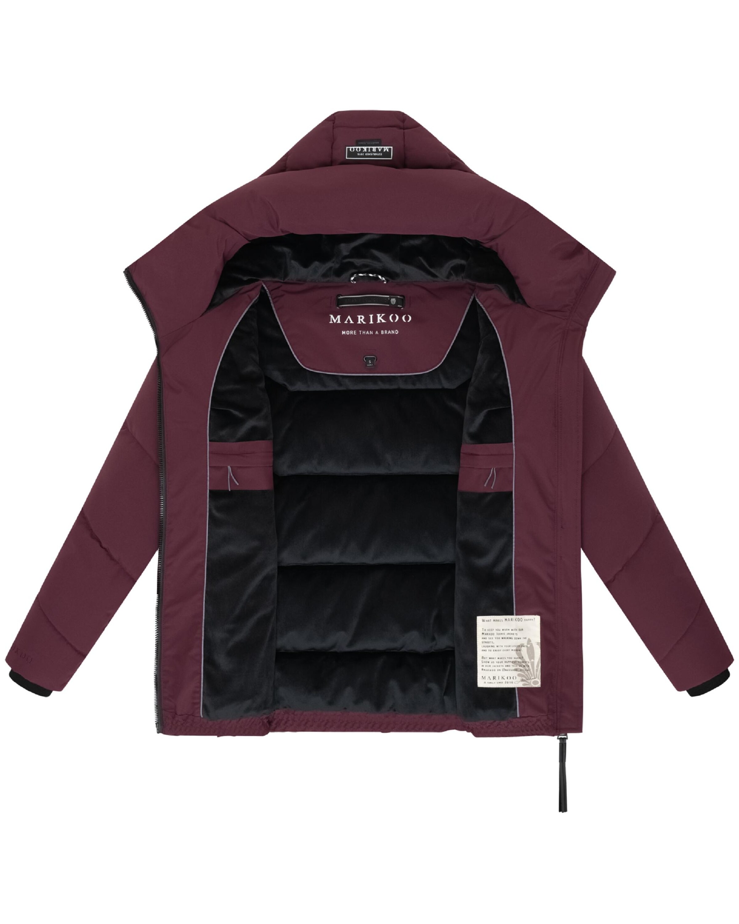 MARIKOO Vinterjacka 'Kuscheltatze XVI' i röd