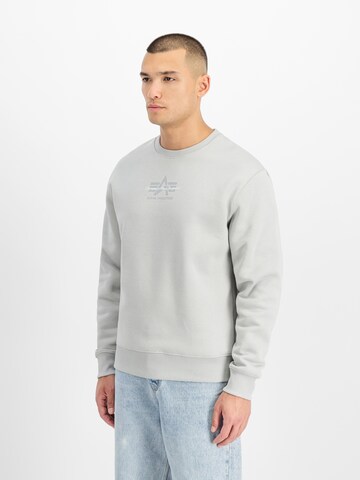 ALPHA INDUSTRIESSweater majica - siva boja: prednji dio