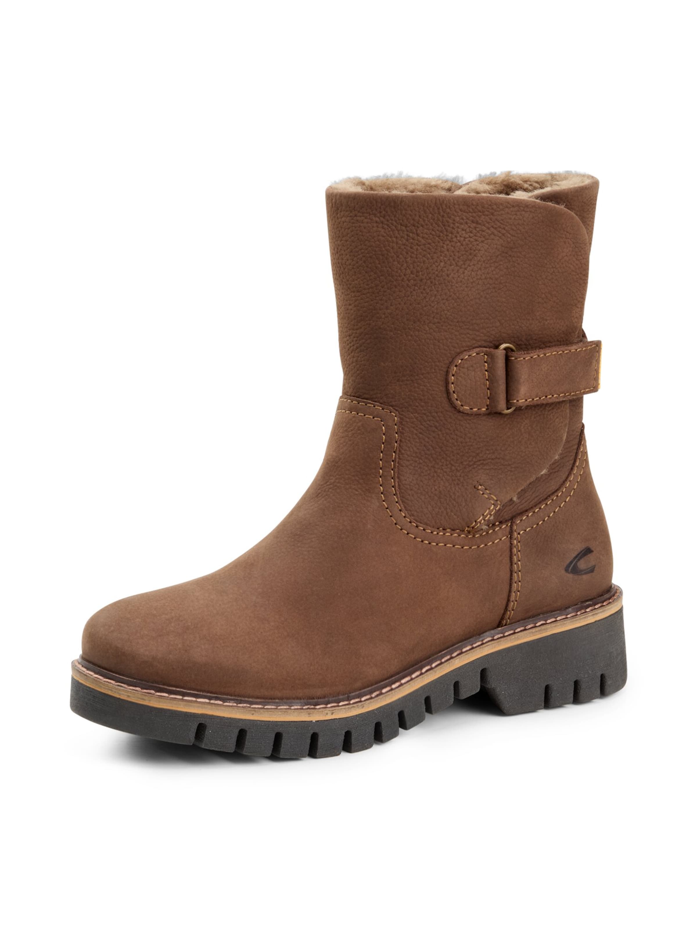 CAMEL ACTIVE Schlupfschuh mit robuster Gummisohle in Braun: Vorderseite