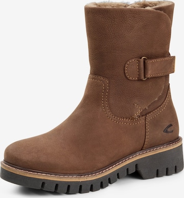 CAMEL ACTIVE Schlupfschuh mit robuster Gummisohle in Braun: Vorderseite