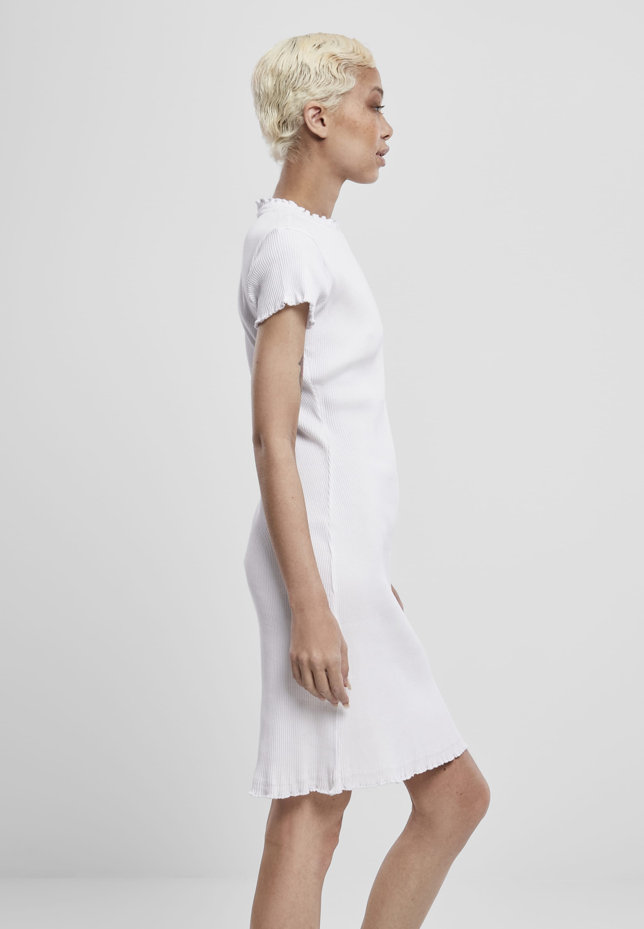 Femme Robe Urban Classics en Blanc 