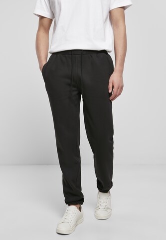 Urban Classics Tapered Pants in Black: front