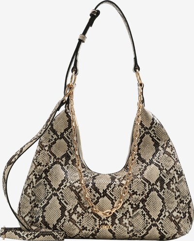 L.CREDI Hobo in beige / braun, Produktansicht