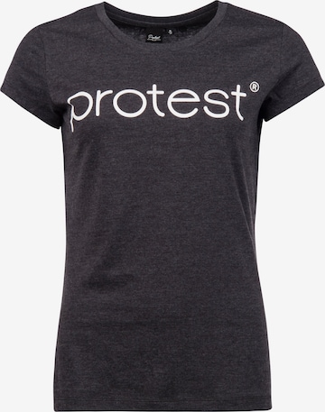 PROTEST Shirt 'CLASSIC LOGO T-SHIRT' in Black: front