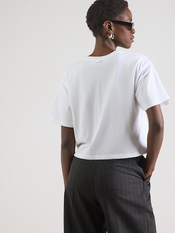 MICHAEL Michael Kors Tričko 'EMBSSED' - Biela