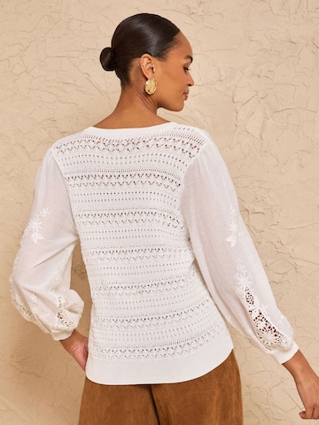 love & rosesPulover - bijela boja