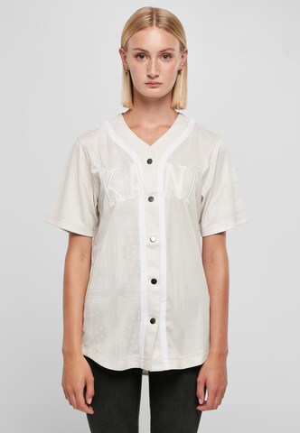 Chemisier Karl Kani en beige : devant