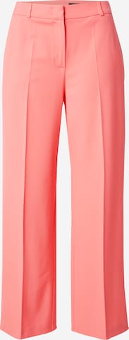 oranžinė COMMA Plačios klešnės Kelnės su kantu: priekis