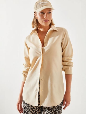 Camicia da donna di Bianco Lucci in beige
