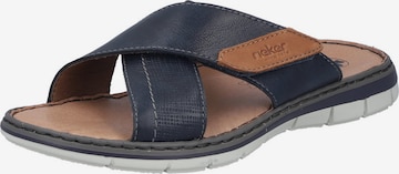 Rieker Pantoletter i blå: forside