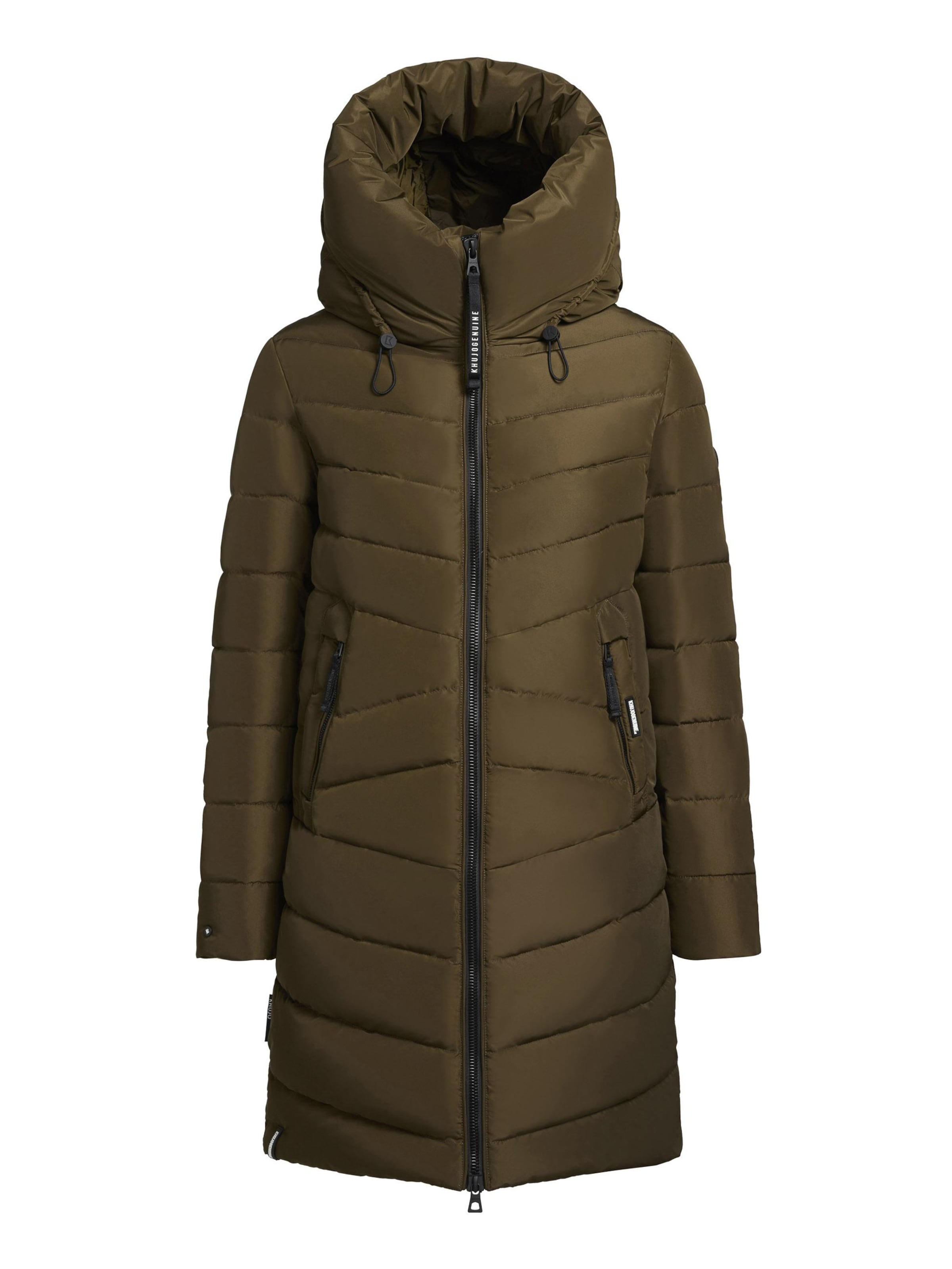 khujo Wintermantel 'Pluz-YM' in Groen: voorkant