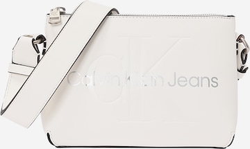 Calvin Klein Jeans - Bolso de hombro en blanco: frente