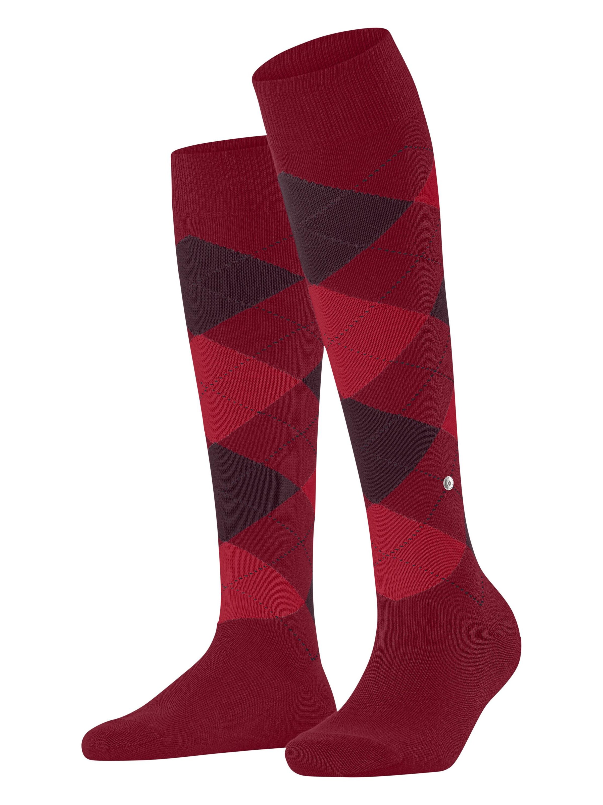 BURLINGTON Overknee Strümpfe 'Queen'‌‌‌‌‌‌‌‌‌‌ in Rot: Vorderseite