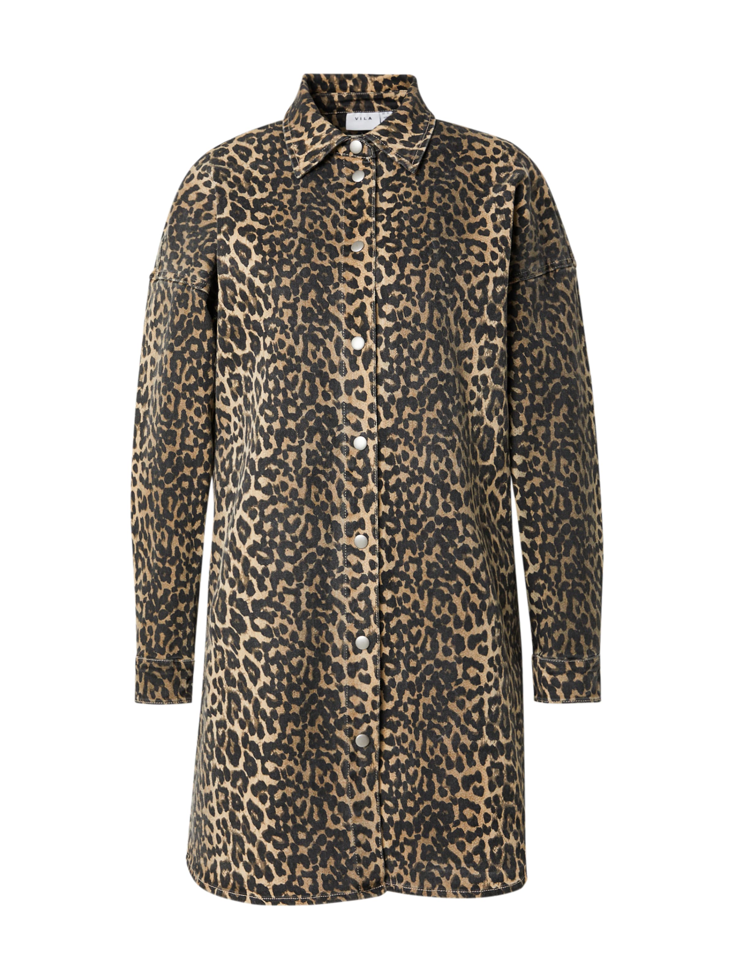 VILA Μπλουζοφόρεμα σε γκρι: μπροστά