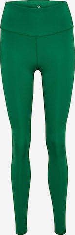 Hummel Skinny Urheiluhousut 'Pulse' värissä vihreä: etupuoli