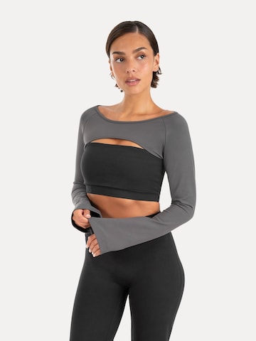 T-shirt ' Neola ' Smilodox en gris : devant