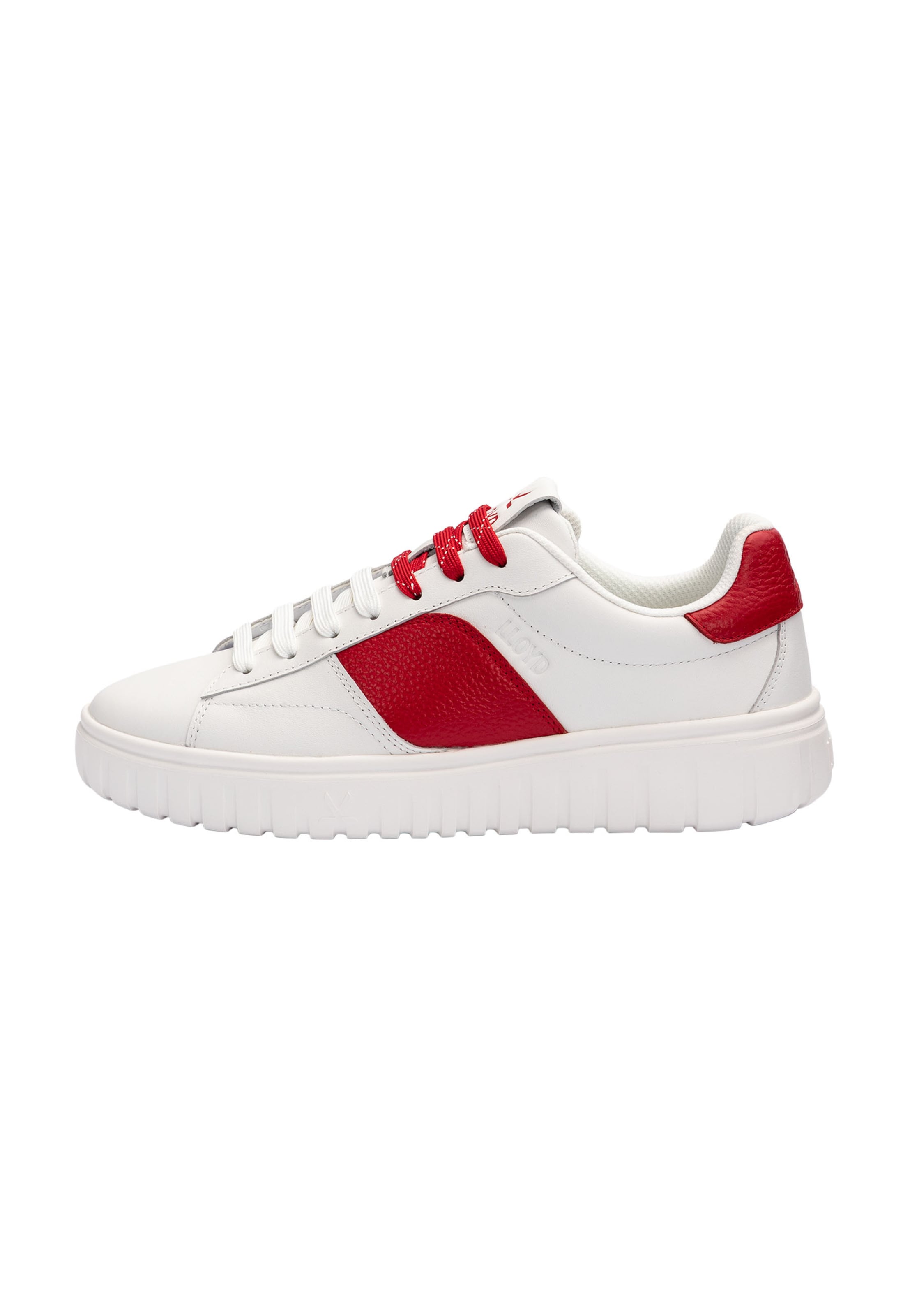 LLOYD Platform trainers 'TORO WAY' in White: front